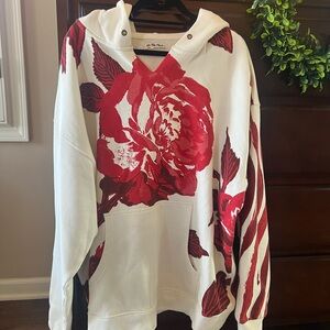 We The Free It’s a Vibe Red Floral Hoodie